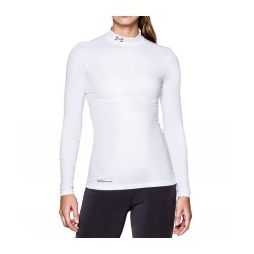 Under Armour Women's ColdGear Fitted Mock - White - L