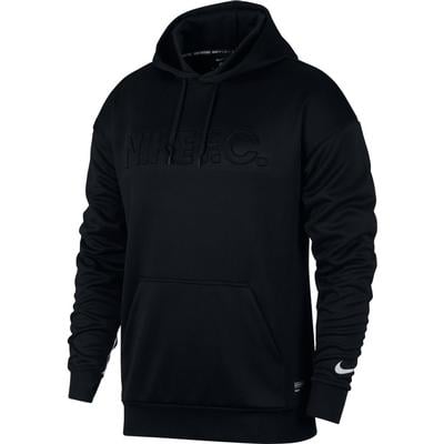 nike fc logo hoodie in white