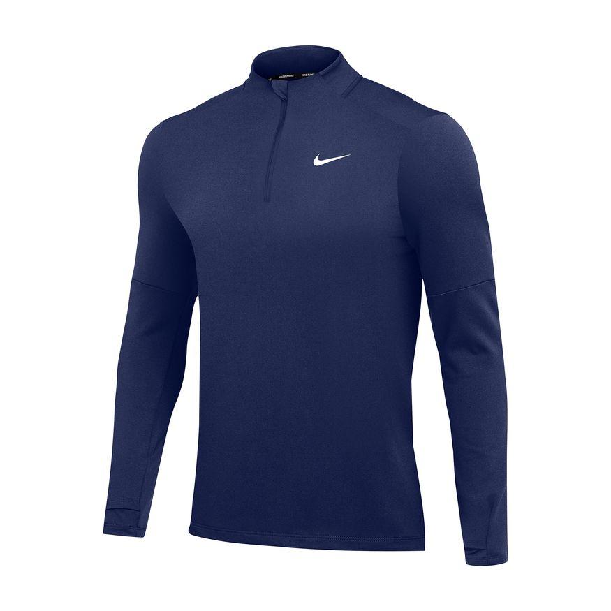 Nike Women's Dri-Fit Element Long Sleeve Running Top, Navy, XL at