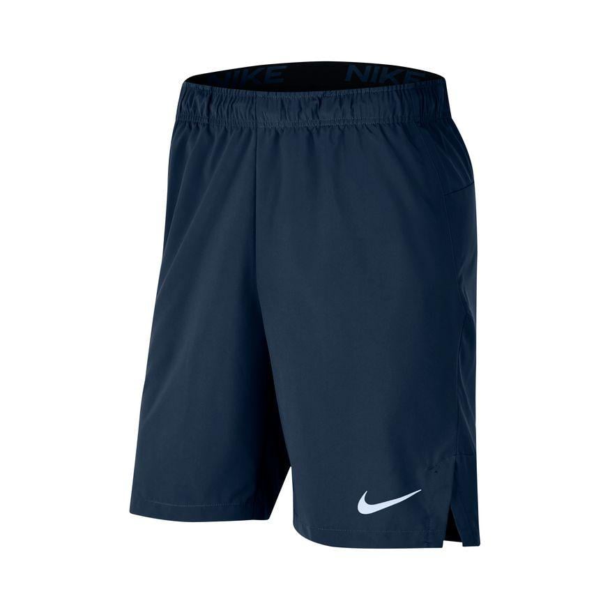 Buy the Nike Nike Flex Dri-Fit Woven Training Shorts in Grey/Black on