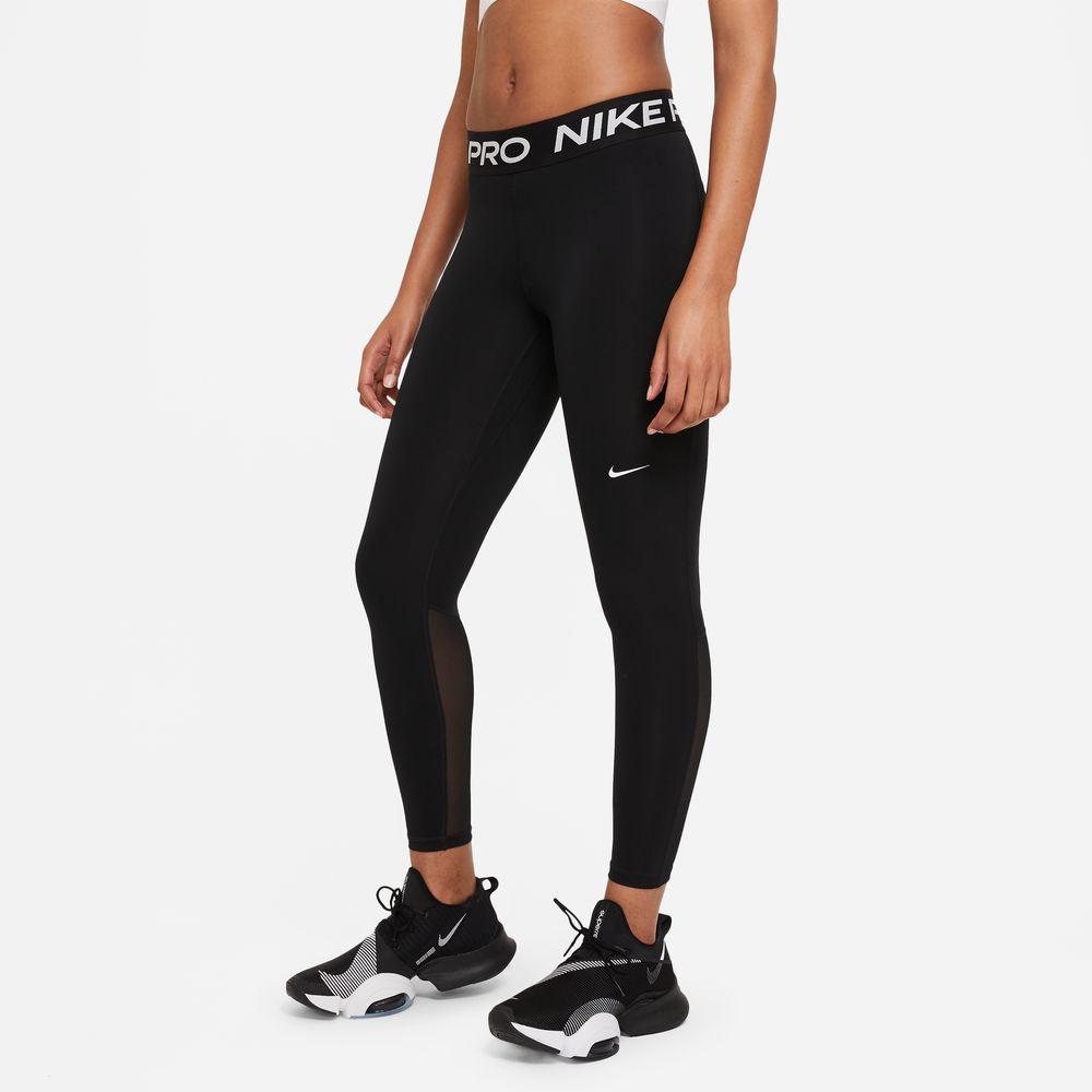 Nike Womens Pro Mid-Rise Legging, Black / White