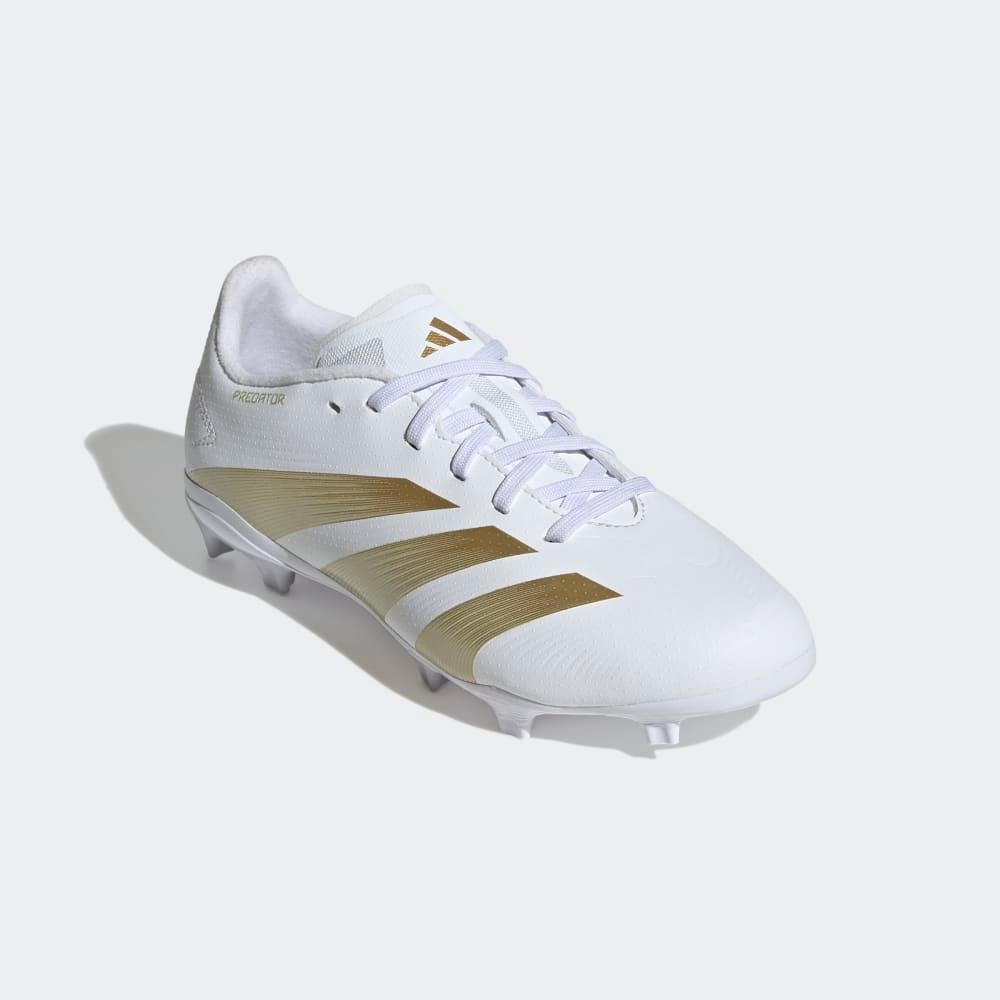 Adidas Predator League Firm Ground Soccer Cleats White Gold 4.5