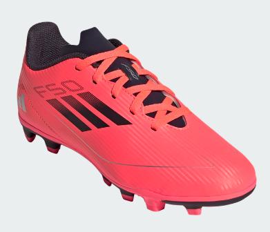 Adidas F50 Club Flexible Ground Boots Kids Turbo Orange Black 11K