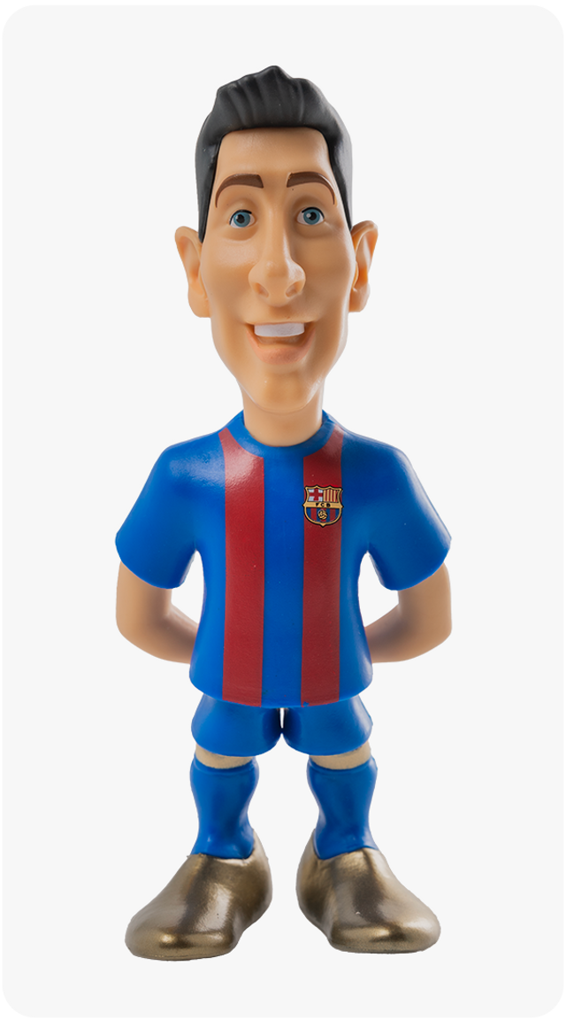 Banbo Toys Barcelona Minix Lewandowski 12cm Figure